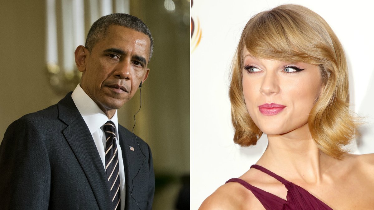 Obama gillar visst Taylor Swift.